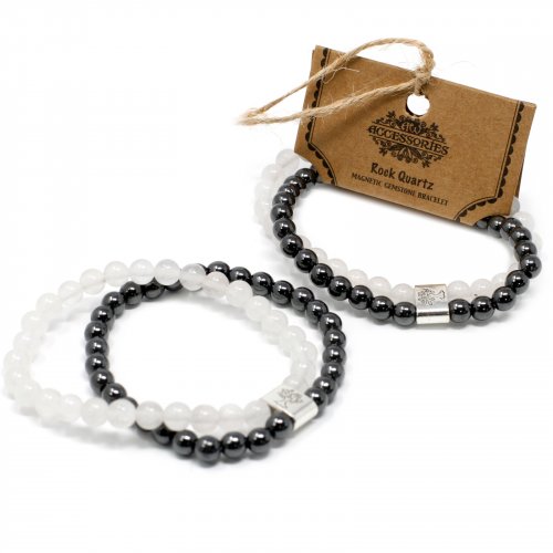 (image for) Magnetic Gemstone Bracelet - Rock Quartz