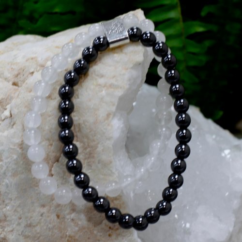 (image for) Magnetic Gemstone Bracelet - Rock Quartz
