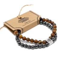 (image for) Magnetic Gemstone Bracelet - Tiger Eye