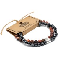 (image for) Magnetic Gemstone Bracelet - Leopard Skin