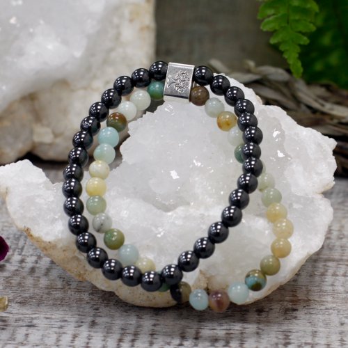 (image for) Magnetic Gemstone Bracelet - Amazonite