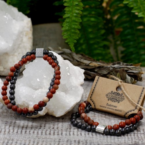 (image for) Magnetic Gemstone Bracelet - Redstone