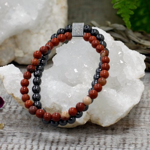 (image for) Magnetic Gemstone Bracelet - Redstone