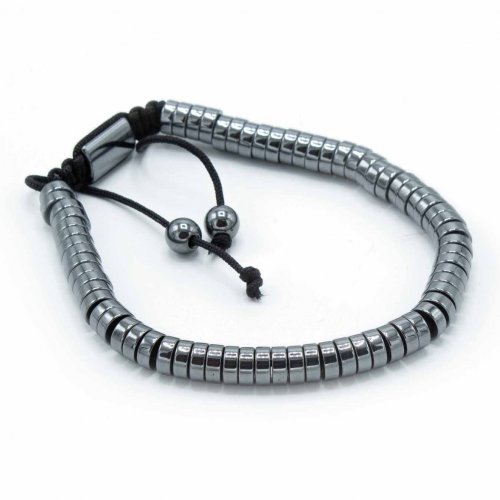 (image for) Magnetic Hematite Shamballa Bracelet - Circles
