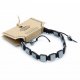 Magnetic Hematite Shamballa Bracelet - Flat Cubes (image for) Magnetic Hematite Shamballa Bracelet - Flat Cubes