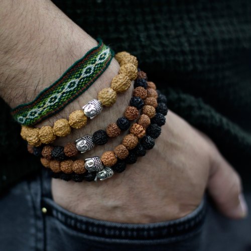 (image for) Assorted Rudraksha Buddah Bangles