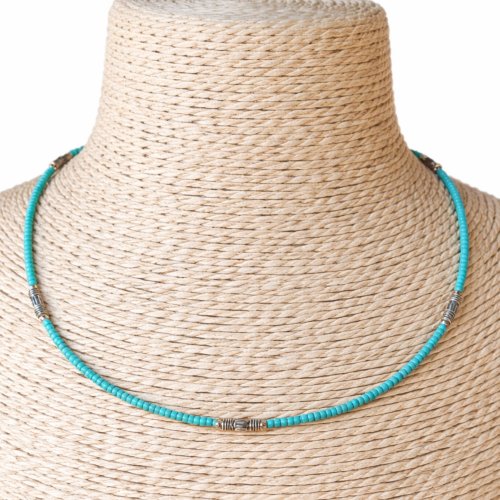 (image for) Nepalese Extra Fine Gem Necklace - Turquoise & Teardrop