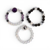 (image for) Nymph Spirit Gemstone Ring Set - Full Moon