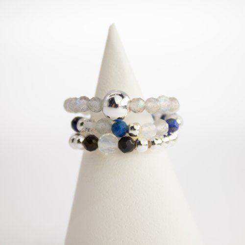 (image for) Nymph Spirit Gemstone Ring Set - Northern Lights