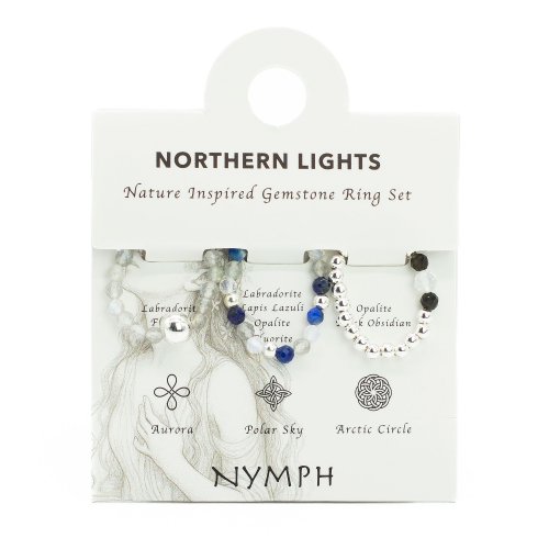 (image for) Nymph Spirit Gemstone Ring Set - Northern Lights