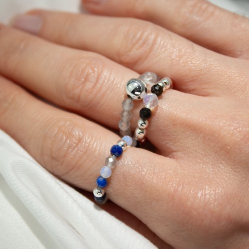 (image for) Nymph Spirit Gemstone Ring Set - Northern Lights