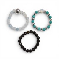 (image for) Nymph Spirit Gemstone Ring Set - Endless Ocean