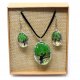 (image for) Pressed Flowers - Tree of Life set - Green