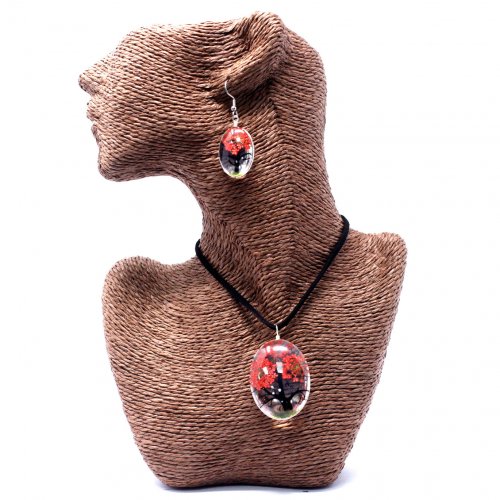 (image for) Pressed Flowers - Tree of Life set - Coral