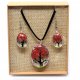 (image for) Pressed Flowers - Tree of Life set - Coral