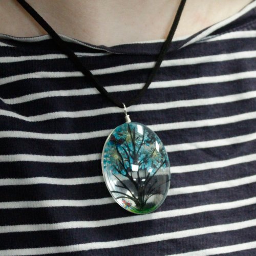 (image for) Pressed Flowers - Tree of Life set - Bright Pink