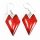 (image for) Silver Earrings - Red Coral **