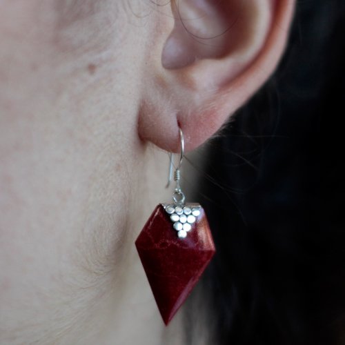 (image for) 925 Silver Earrings - Grapes