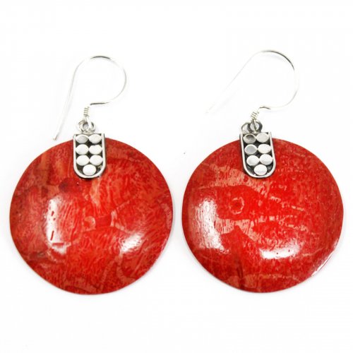 (image for) 925 Silver Earrings - Disc Disc Décor
