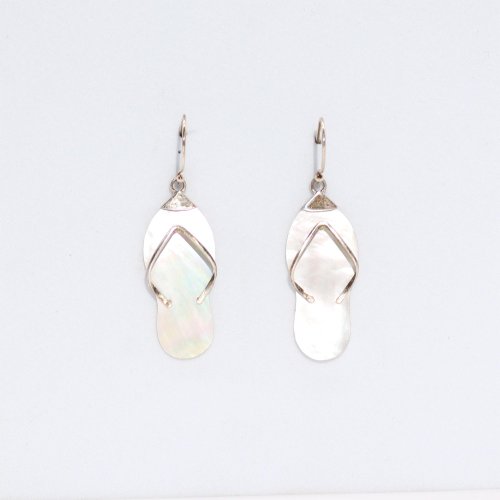 (image for) Shell & Silver Earrings - Flip-flops- MOP