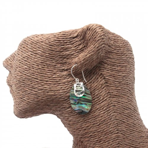 (image for) Shell & Silver Earrings - Abalone