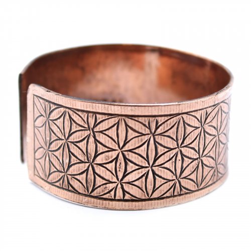 (image for) Copper Tibetan Bracelet - Flower of Life