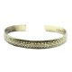(image for) Brass Tibetan Bracelet - Slim Tribal Leaf