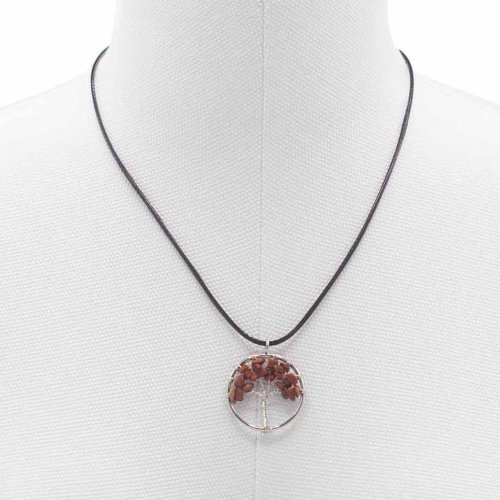 (image for) Tree of Life Pendant - Red Jasper