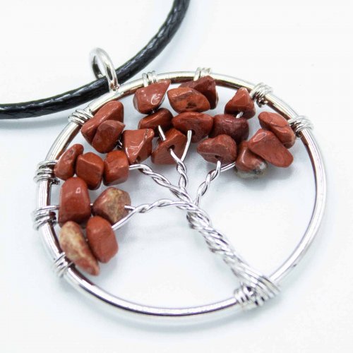(image for) Tree of Life Pendant - Red Jasper