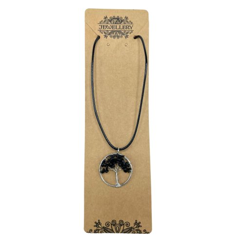 (image for) Tree of Life Pendant - Black Agate