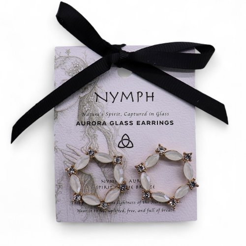 (image for) Pearl - Vintage Glass - Loop - Earrings