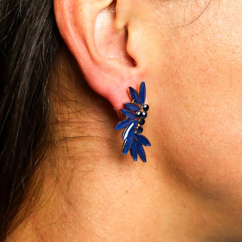 (image for) Royal Blue - Vintage Glass - Faries - Earrings