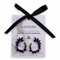 (image for) Royal Blue - Vintage Glass - Loop - Earrings
