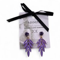 (image for) Lavender - Vintage Glass - Faries - Earrings