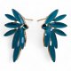 Teal Green - Vintage Glass - Faries - Earrings (image for) Teal Green - Vintage Glass - Faries - Earrings