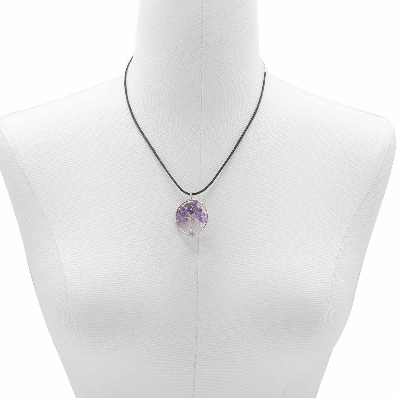 Tree of Life Pendant - Amethyst