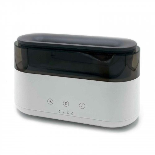 (image for) Modern Aroma Diffuser - Led Clock - USB-C - Flame Effect