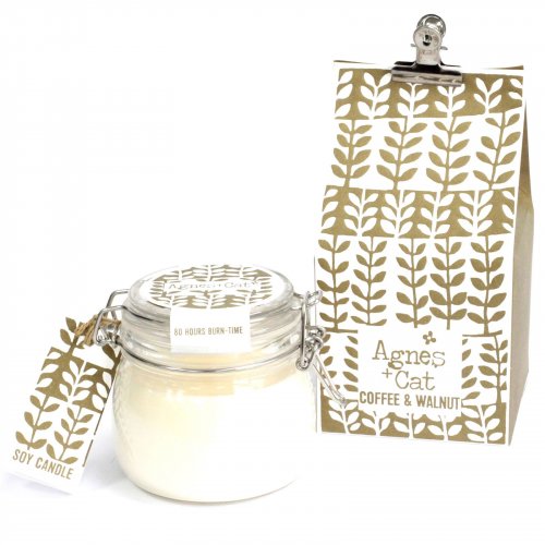 (image for) Agnes + Cat Kilner Jar Candle - Coffee and Walnut