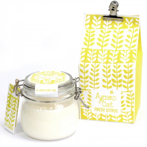 (image for) Agnes + Cat Kilner Jar Candle - Fresh Citrus