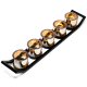 Centrepiece Iron Votive Candle Holder - 5 Cup Ledge (image for) Centrepiece Iron Votive Candle Holder - 5 Cup Ledge