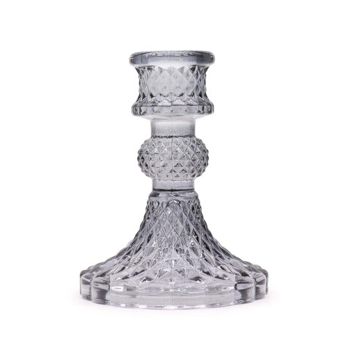 (image for) Vintage Dinner Candle Holder - Midnight Grey