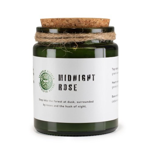 (image for) Greenman Woodwick Soy Candle - Midnight Rose