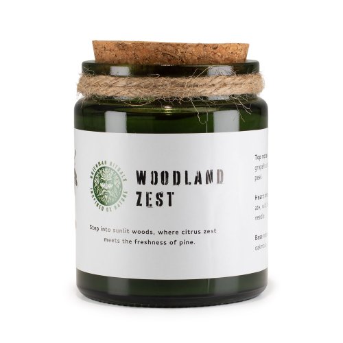 (image for) Greenman Woodwick Soy Candle - Woodland Zest
