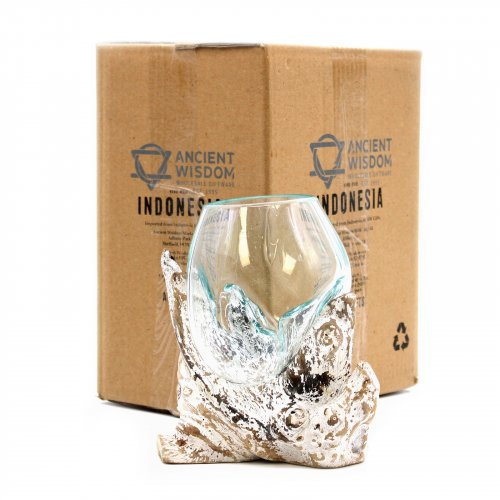 (image for) Molten Glass on Whitewash Wood - Medium Bowl