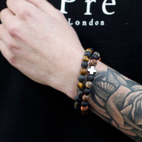 (image for) Set of 2 Gemstones Friendship Bracelets - Harmony - Rainbow Gemstones