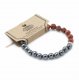 (image for) Faceted Gemstone Bracelet - Magnetic Red Jasper