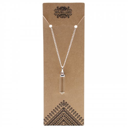 (image for) Gemstone Classic Point Pendant - Rock Quartz