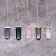 (image for) Gemstone Flat Pencil Pendant - Black Agate
