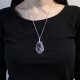 (image for) Swirl Wrapped Gemstone Necklace - Amethyst
