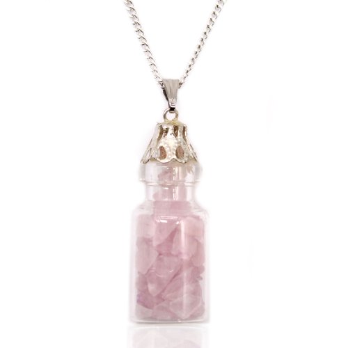 (image for) Bottled Gemstones Necklace - Rose Quartz